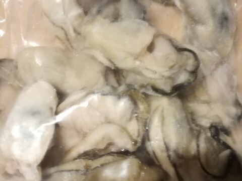 牡蠣の冷凍保存